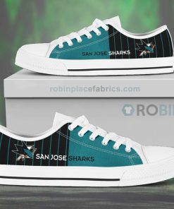 Canvas Low Top Shoes San Jose Sharks Canvas Low Top Shoes San Jose Sharks
