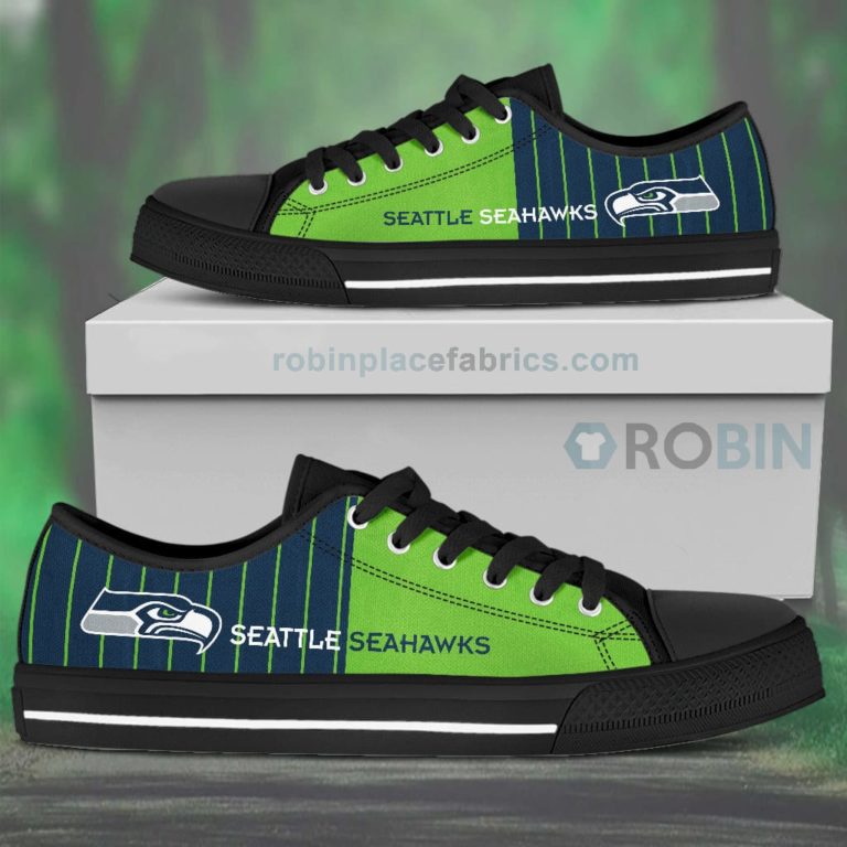 Canvas Low Top Shoes Seattle Seahawks