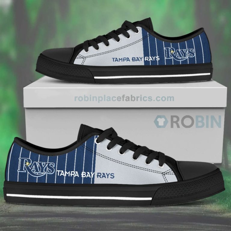 Canvas Low Top Shoes Tampa Bay Rays