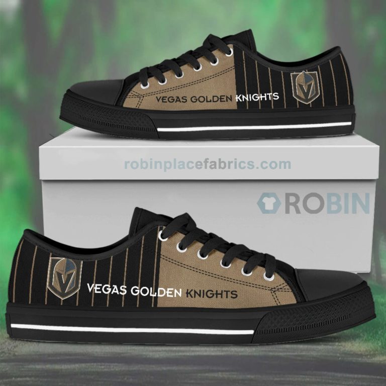 Canvas Low Top Shoes Vegas Golden Knights