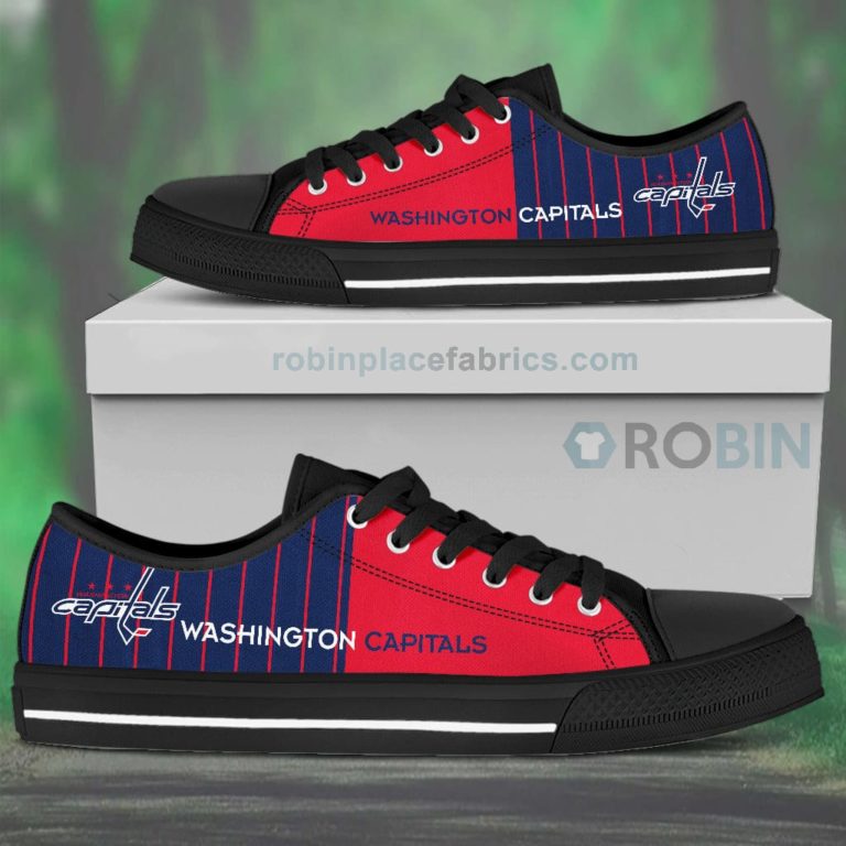 Canvas Low Top Shoes Washington Capitals