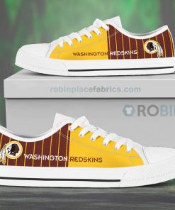 Canvas Low Top Shoes Washington Redskins Canvas Low Top Shoes Washington Redskins