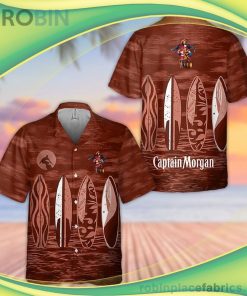 Captain Morgan Short Sleeve Button Down Hawaiian Shirt