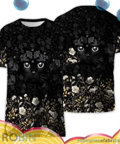 cat all over print aop shirt t shirt 7140X