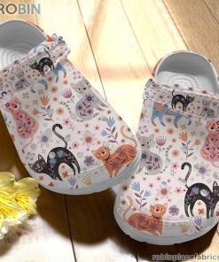 Cat Clog Cat Pattern Crocs Crocband Clog 3D Crocs Print Full