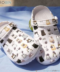 Cat Clog Cute Cat Pattern Crocs Crocband Clog 3D Crocs Print Full