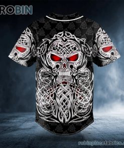 celtic skull tattoo custom baseball jersey 358 HEBq0