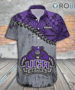 Central Arkansas Bears Casual Button Down Hawaiian Shirt Grunge Polynesian Tattoo – NCAA