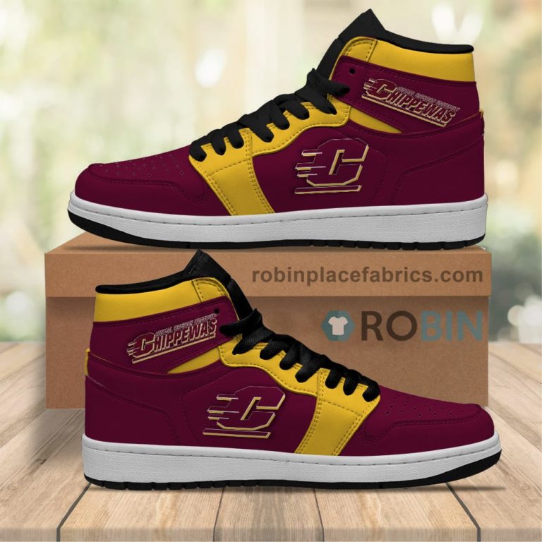 Central Michigan Chippewas Sneakers Boots – NCAA Air Jordan 1
