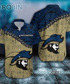 charleston southern buccaneers casual button down hawaiian shirt grunge polynesian tattoo ncaa 169 WiSM4