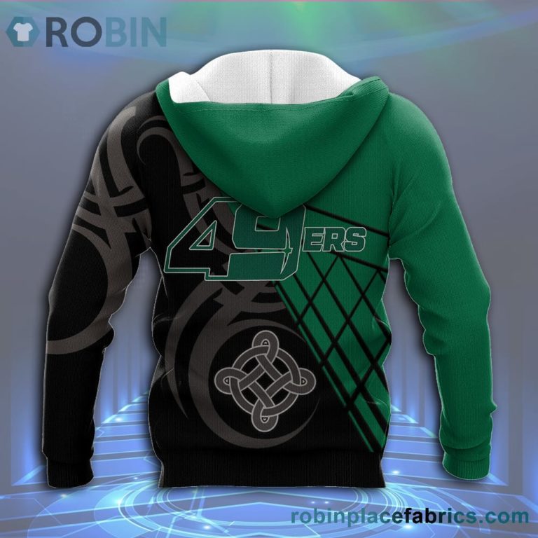 Charlotte 49ers All Over Print 3D Hoodie Pattern Celtic – NCAA