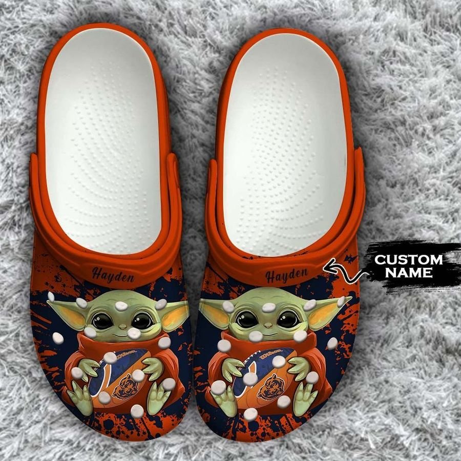 Chicago Bears Baby Yoda Crocs Clog Shoes - RobinPlaceFabrics