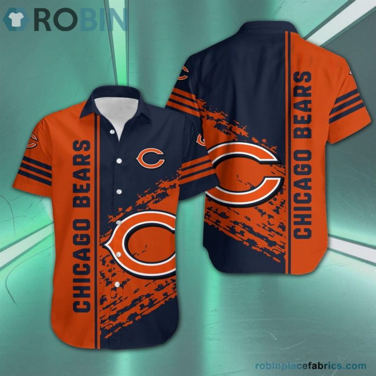 Chicago Bears – NFL Short Sleeve Button Down Hawaiian Shirt