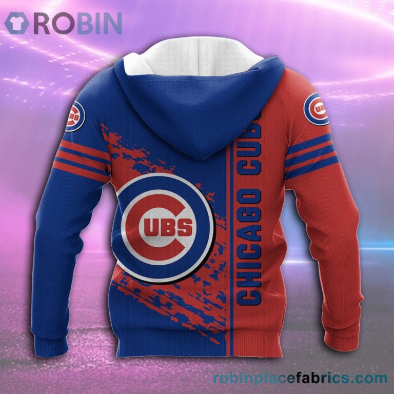 Chicago Cubs All Over Print 3D Hoodie Quarter Style – MLB