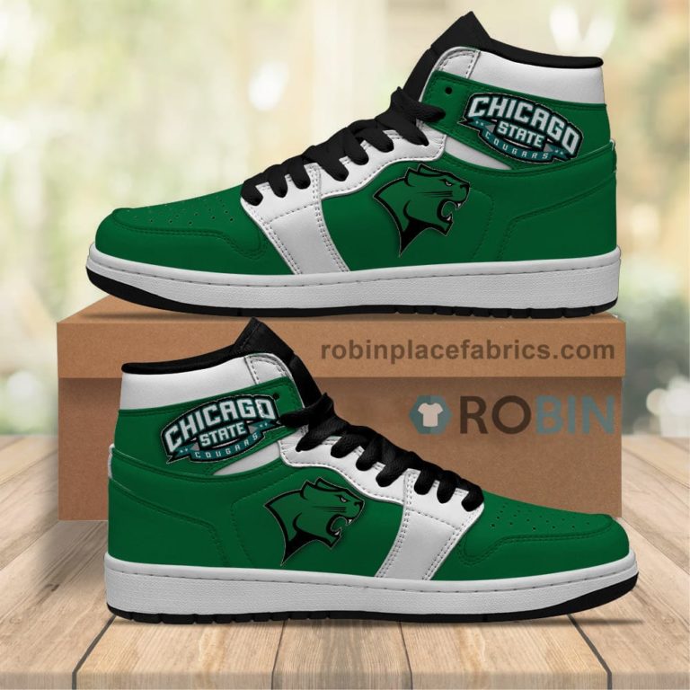 Chicago State Cougars Sneakers Boots – NCAA Air Jordan 1