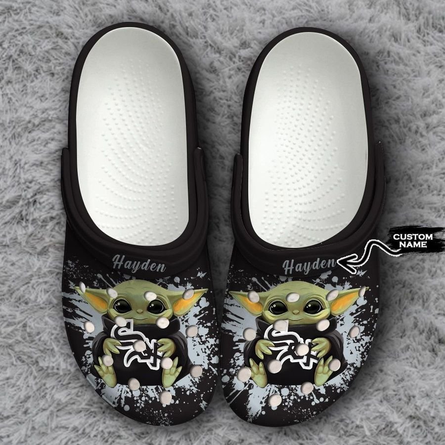 Chicago White Sox Baby Yoda Crocs Clog Shoes - RobinPlaceFabrics