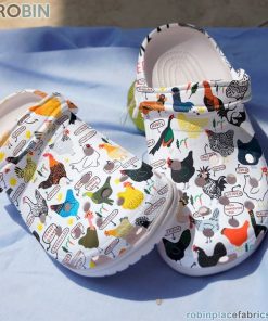 Chicken Clog Chicken Breeds Crocs Crocband Clog 3D Crocs Print Full