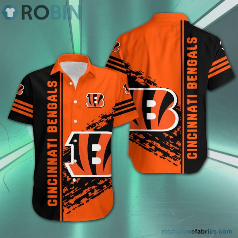 Cincinnati Bengals – NFL Short Sleeve Button Down Hawaiian Shirt