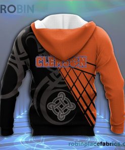 clemson tigers all over print 3d hoodie pattern celtic ncaa 141 Uk07U
