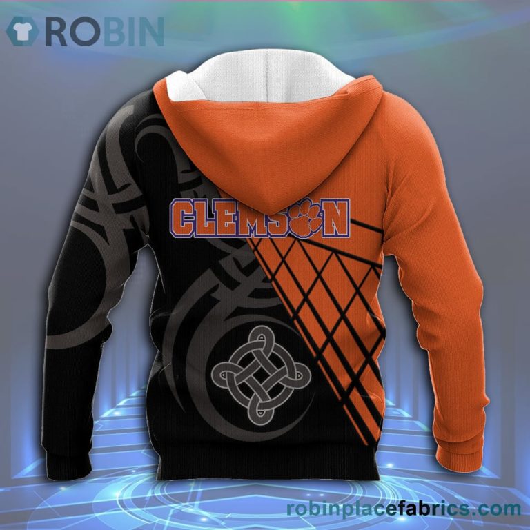 Clemson Tigers All Over Print 3D Hoodie Pattern Celtic – NCAA