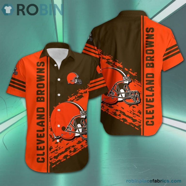 Cleveland Browns – NFL Short Sleeve Button Down Hawaiian Shirt