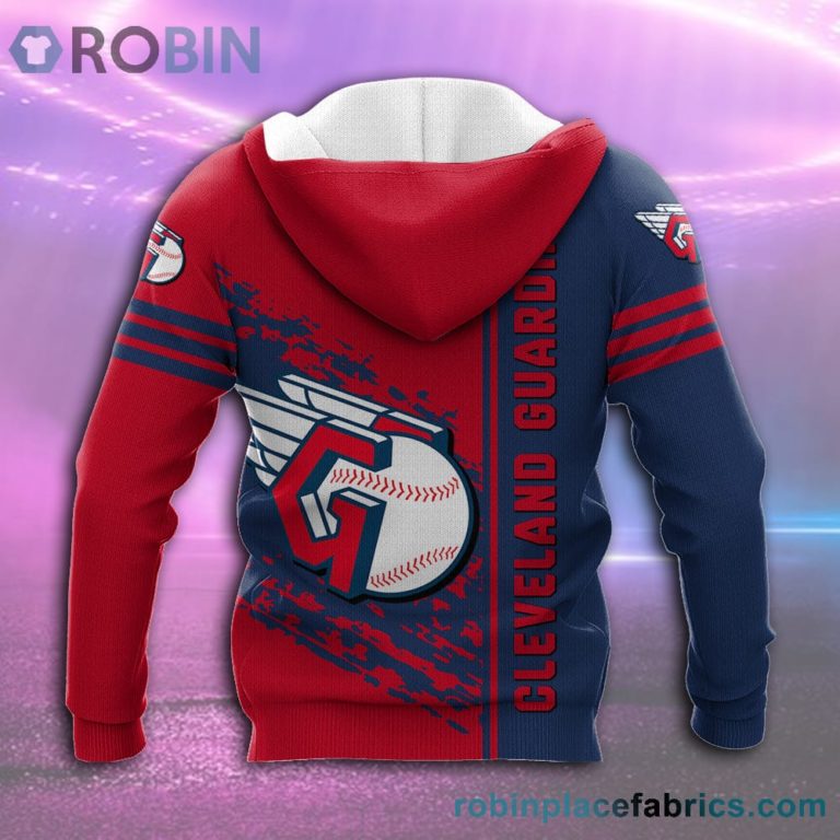 Cleveland Guardians All Over Print 3D Hoodie Quarter Style – MLB