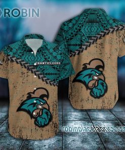 coastal carolina chanticleers casual button down hawaiian shirt grunge polynesian tattoo ncaa 163 9LTfW