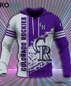 colorado rockies all over print 3d hoodie quarter style mlb 42 lO7SK