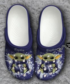 Colorado Rockies Baby Yoda Crocs Clog Shoes