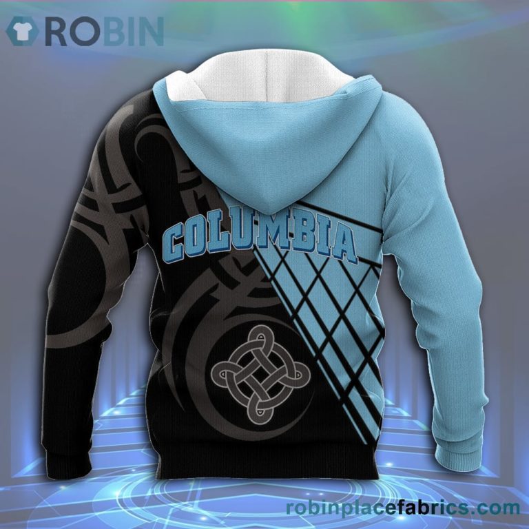 Columbia Lions All Over Print 3D Hoodie Pattern Celtic – NCAA