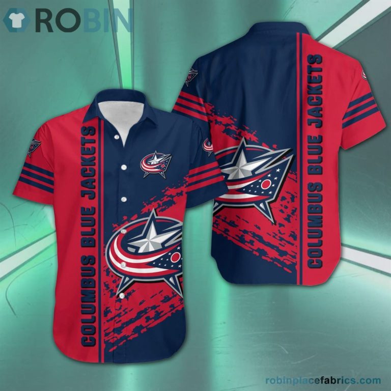 Columbus Blue Jackets – NHL Short Sleeve Button Down Hawaiian Shirt