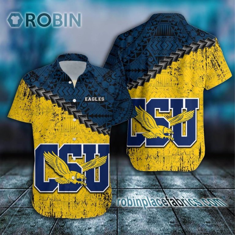 Coppin State Eagles Casual Button Down Hawaiian Shirt Grunge Polynesian Tattoo – NCAA