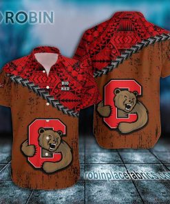 cornell big red casual button down hawaiian shirt grunge polynesian tattoo ncaa 157 Y7xLo