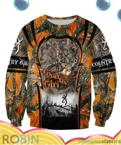 Country Girl Loop Orange Hunting All Over Print – AOP Shirt Country Girl Loop Orange Hunting All Over Print – AOP Shirt