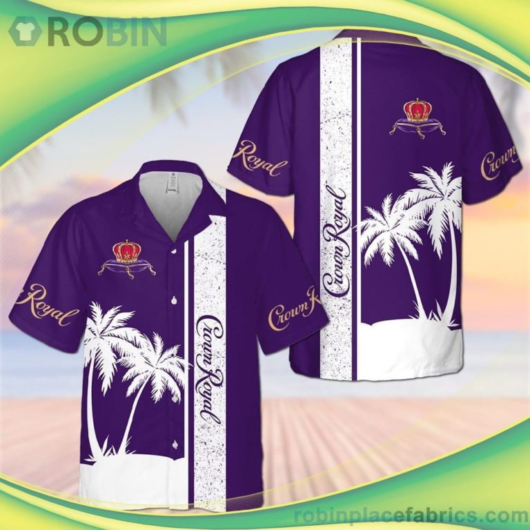 Crown Royal Aloha Short Sleeve Button Down Hawaiian Shirt