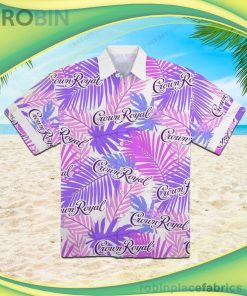 Crown Royal Tropical 3D Short Sleeve Button Down Hawaiian Shirt Crown Royal Tropical 3D Short Sleeve Button Down Hawaiian Shirt