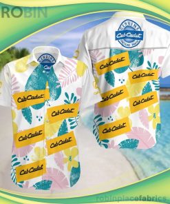 Cub Cadet Factory Paris Summer Short Sleeve Button Down Hawaiian Shirt