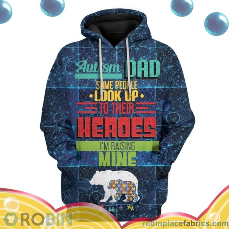 Daddy Bear Autism All Over Print – AOP Shirt