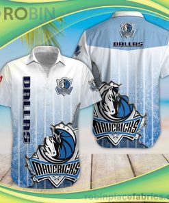 Dallas Mavericks 3D Short Sleeve Button Down Hawaiian Shirt