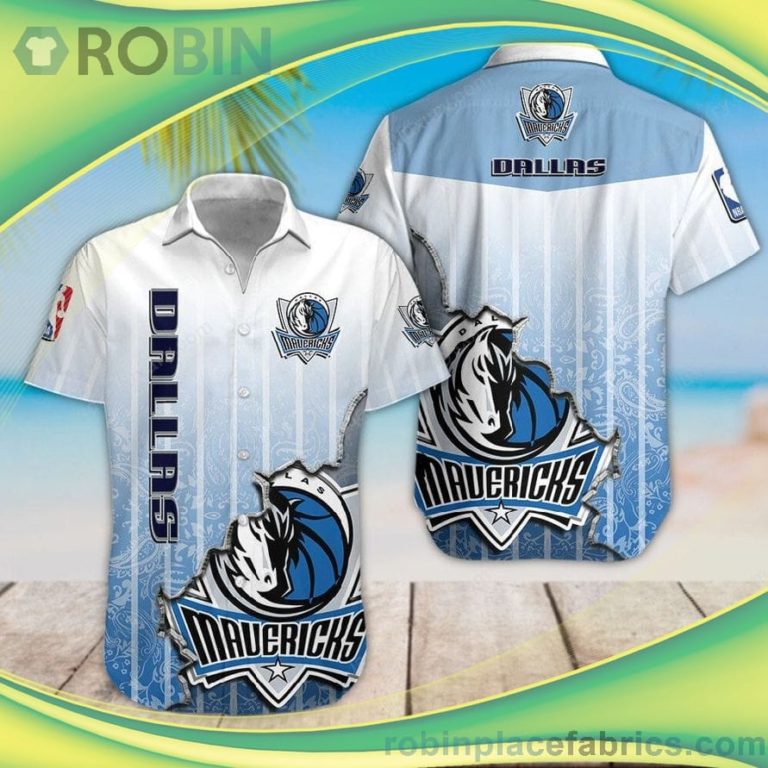 Dallas Mavericks 3D Short Sleeve Button Down Hawaiian Shirt