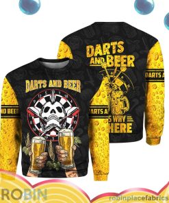 Darts And Beer That Why I Am Here All Over Print – AOP Shirt