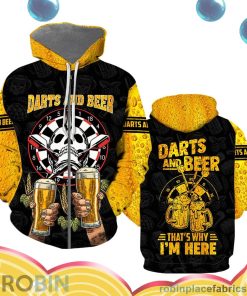 darts and beer that why i am here all over print aop shirt zip hoodie LOGuG