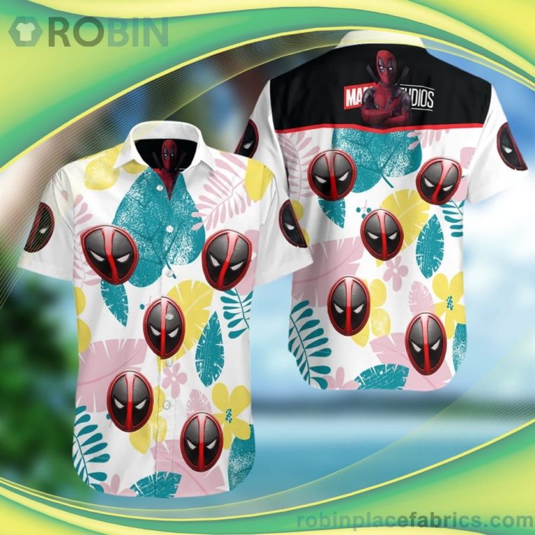 Deadpool Summer Short Sleeve Button Down Hawaiian Shirt