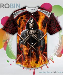 death note fire grim reaper skull baseball jersey rb4648159 6NOnO