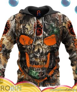 deer hunter skull all over print aop shirt hoodie yBn4F