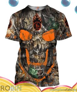 deer hunter skull all over print aop shirt t shirt 1adjT