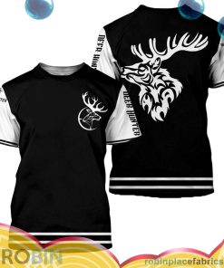deer hunting art all over print aop shirt t shirt Rt9f5
