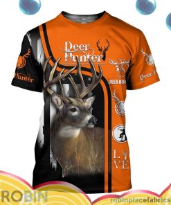 deer hunting love all over print aop shirt t shirt VwKFW