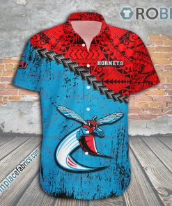 Delaware State Hornets Casual Button Down Hawaiian Shirt Grunge Polynesian Tattoo – NCAA