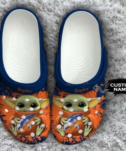 Denver Broncos Baby Yoda Crocs Clog Shoes